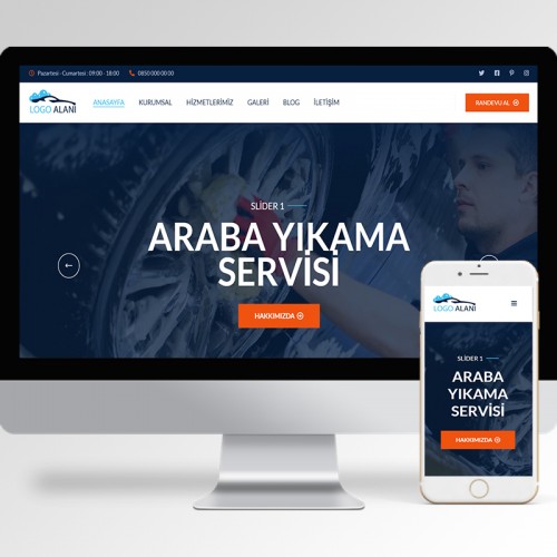 Araba Yıkama Servisi Teması v3