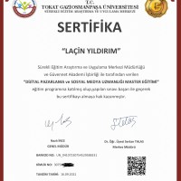 Tokat Üniversitesi Dijital Pazarlama ve Sosyal Medya Uzmanlığı Master Eğitimi